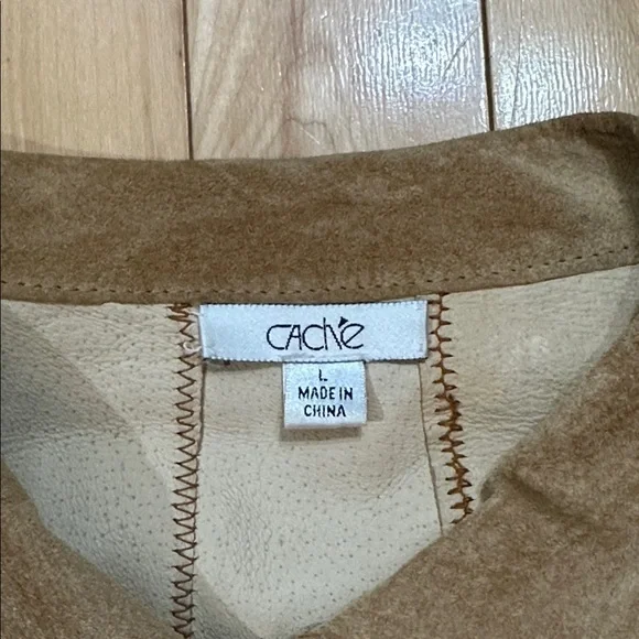 Cache Suede Tan Top - Picture 3 of 13